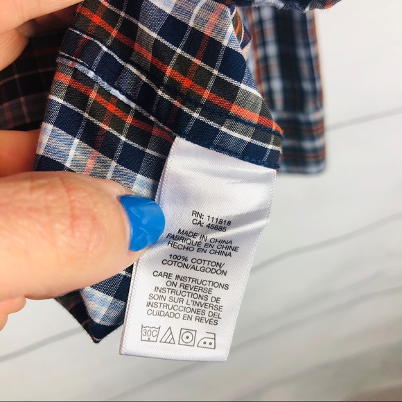 MICHAEL KORS | Blue Plaid Button Down Shirt - Picture 5 of 6